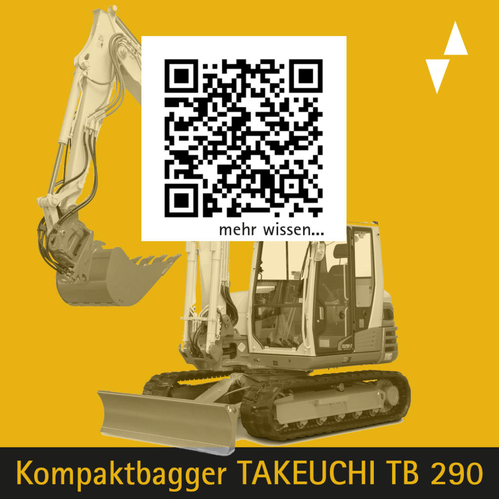 plakette kompaktbagger takeuchi tb 290