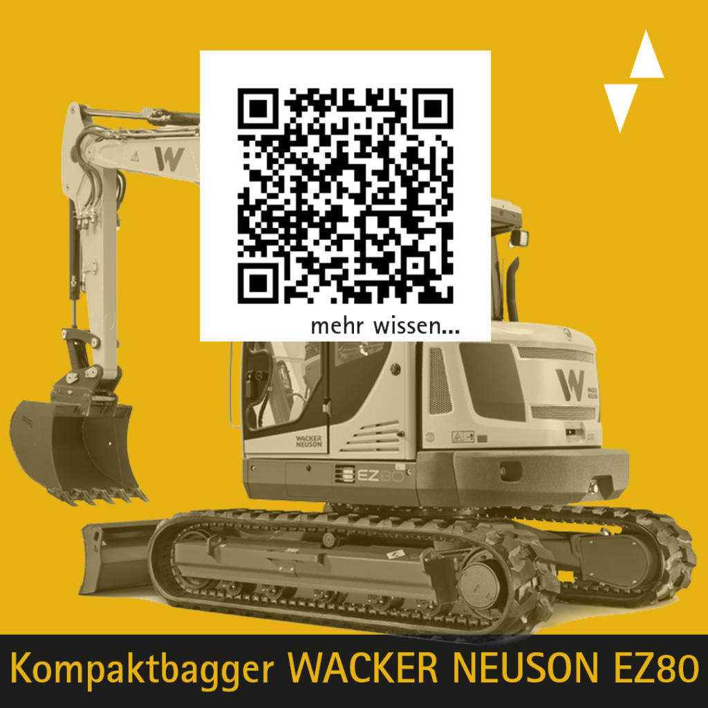 plakette kompaktbagger wacker neuson ez8´0
