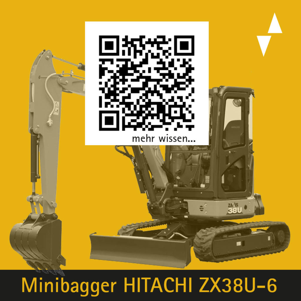 plakette minibagger hitachi zx38u 6