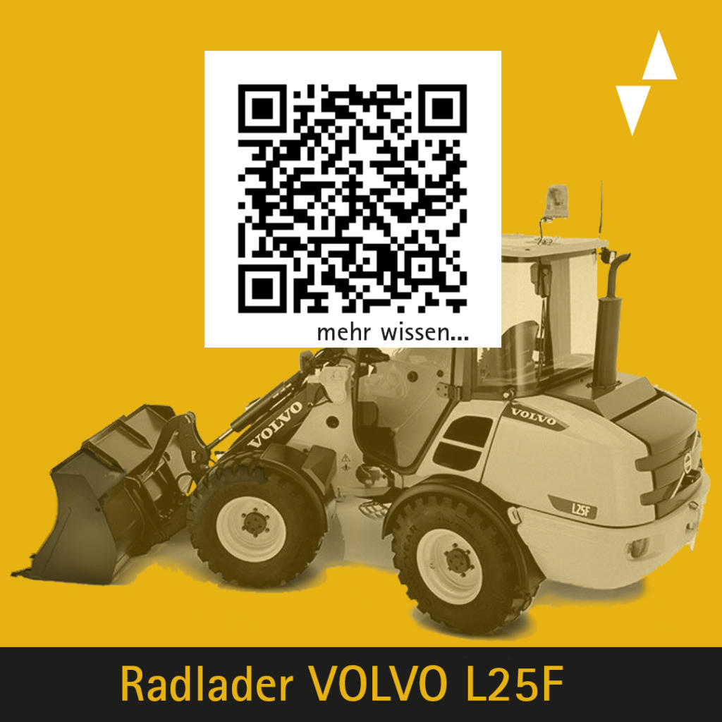 plakette radlader volvo l25f