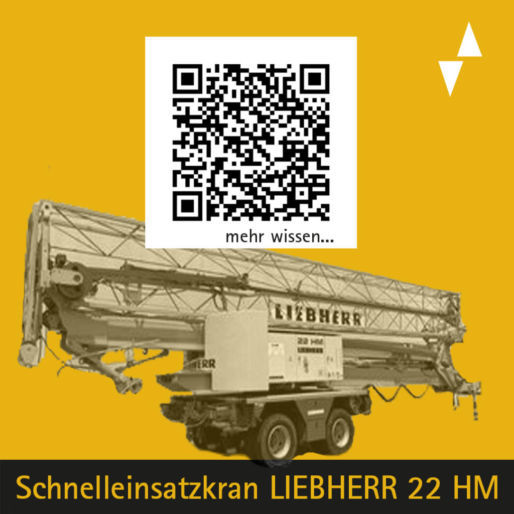 plakette turmdrehkran liebherr 22 hm