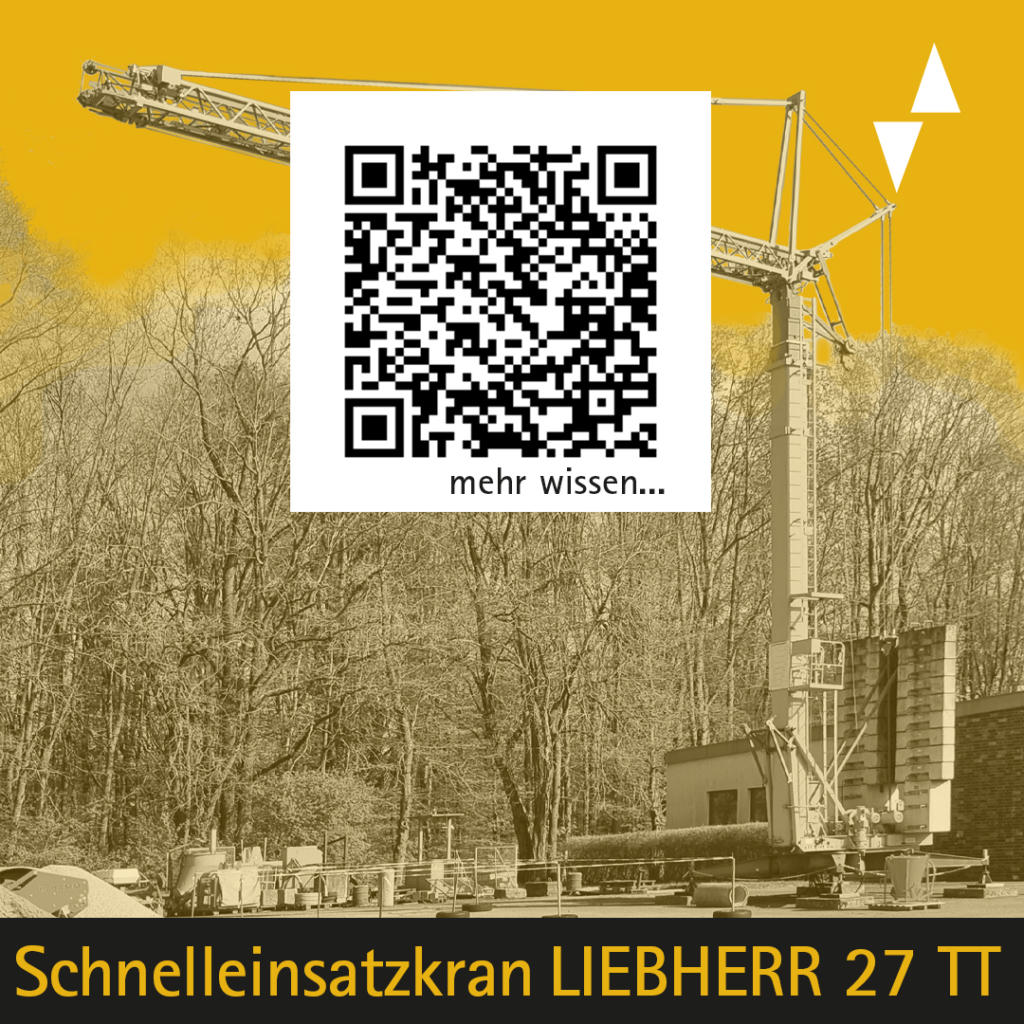 plakette turmdrehkran liebherr 27 tt