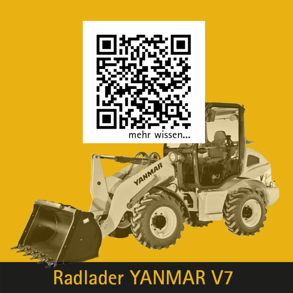 plakette radlader yanmar v7